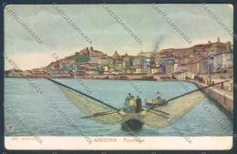 Ancona Città Alterocca PIEGHINE Cartolina ZG1892 - Ancona