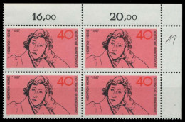 BRD 1972 Nr 750 Postfrisch VIERERBLOCK ECKE-ORE X7FD64E - Unused Stamps