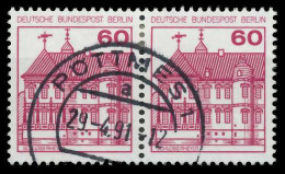 BERLIN DS BURGEN U. SCHLÖSSER Nr 611A Gestempelt WAAGR P X8F14D2 - Used Stamps