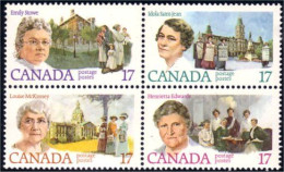 (C08-82aa) Canada Stowe St-Jean McKinney Edwards Se-tenant MNH ** Neuf SC - Neufs