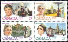 (C08-81aa) Canada Stowe St-Jean McKinney Edwards Se-tenant MNH ** Neuf SC - Unused Stamps