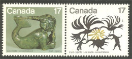 (C08-67aa) Canada Esprits Inuit Spirits Sedna Sun Soleil Se-tenant MNH ** Neuf SC - Unused Stamps