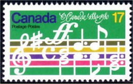 (C08-57a) Canada O Canada Hymne National Anthem Music MNH ** Neuf SC - Ungebraucht