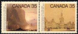 (C08-51aa) Canada Tableaux Paintings Se-tenant MNH ** Neuf SC - Ongebruikt