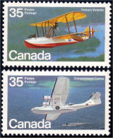 (C0845-46a) Canada Hydravions Vickers Vedette Canso Seaplanes MNH ** Neuf SC - Nuovi