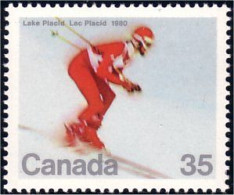 (C08-48b) Canada Downhill Ski Descente Lake Placid MNH ** Neuf SC - Winter 1980: Lake Placid