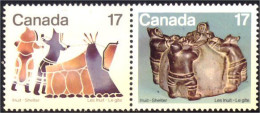 (C08-36ab) Canada Inuit Tente D'ete Summer Tent Igloo MNH ** Neuf SC - Indios Americanas