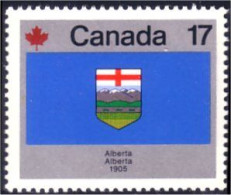 (C08-29a) Canada Drapeau Armoiries Alberta Flag Coat Of Arms MNH ** Neuf SC - Unused Stamps