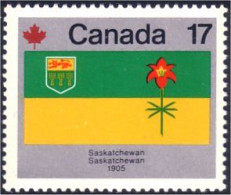 (C08-28b) Canada Drapeau Armoiries Saskatchewan Flag Coat Of Arms MNH ** Neuf SC - Francobolli