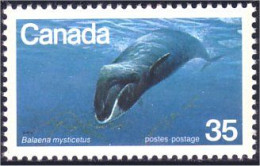 (C08-14a) Canada Baleine Franche Bowhead Whale MNH ** Neuf SC - Unused Stamps