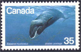 (C08-14b) Canada Baleine Franche Bowhead Whale MNH ** Neuf SC - Autres & Non Classés