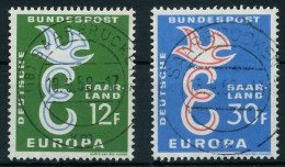 SAAR OPD 1958 Nr 439-440 Zentrisch Gestempelt X982726 - Used Stamps