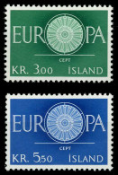 ISLAND 1960 Nr 343-344 Postfrisch X9A2D36 - Ungebraucht