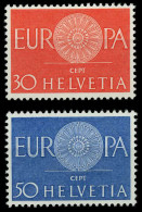 SCHWEIZ 1960 Nr 720-721 Postfrisch SA17EFE - Ungebraucht