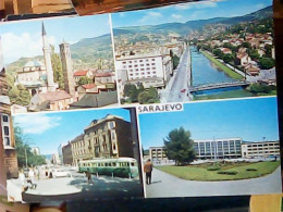BOSNIA Sarajevo : TRAM / STRAßENBAHN, SKODA 1000, FIAT-ZASTAVA 600 V1971 JV6169 - Bosnia And Herzegovina