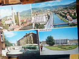 BOSNIA Sarajevo : TRAM / STRAßENBAHN, SKODA 1000, FIAT-ZASTAVA 600 V1971 JV6169 - Bosnien-Herzegowina