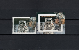 Poland 1989 Space, 20th Anniversary Of Apollo 11 Moonlanding Stamp From S/s Perf. And Imperf. MNH - Europa