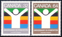 (C09-81-82a) Canada University Games Edmonton MNH ** Neuf SC - Neufs
