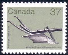 (C09-27b) Canada Charrue En Bois Araire Wooden Plough MNH ** Neuf SC - Agricoltura