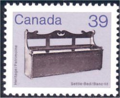 (C09-28b) Canada Settle-bed Banc Lit MNH ** Neuf SC - Autres & Non Classés