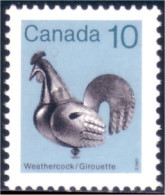 (C09-21c) Canada Metal Weather Cock Rooster Coq Girouette Perf 14x13 MNH ** Neuf SC - Mineralen