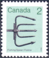 (C09-18b) Canada Fishing Spear Trident Pecheur Perf 14 MNH ** Neuf SC - Fishes