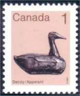 (C09-17a) Canada Wood Duck Decoy Appelant Canard Bois Perf 14 MNH ** Neuf SC - Unused Stamps