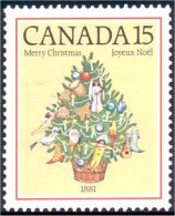 (C09-01a) Canada Sapin Noel 1881 Christmas Tree MNH ** Neuf SC - Unused Stamps