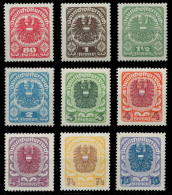 ÖSTERREICH 1920 Nr 312x-320x Postfrisch X742CDE - Ungebraucht