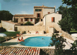 CPM - P - ALPES DE HAUTE PROVENCE - FORCALQUIER - AUBERGE CHAREMBEAU - LA PISCINE - Forcalquier