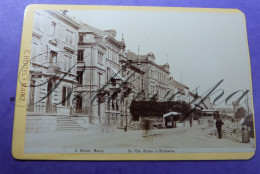 Photo Verlag C.HERTEL Mainz Strasse In Rüdesheim  NR 757 A 1892 Tabac En Cigarren Lager-Hotel- Weinwirth Rheinstein - Anciennes (Av. 1900)