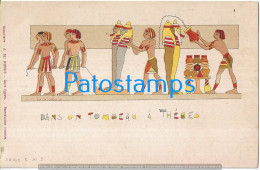 227412 AFRICA EGYPT ART ARTE IN A TOMB IN THEBES POSTAL POSTCARD - Other & Unclassified