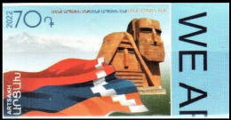 Artsakh 2022 "We Are Artsakh" Monument "We Are Our Mountains" Self-adhesive 1v Quality:100% - Armenia
