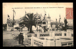 13 - MARSEILLE - EXPOSITION COLONIALE DE 1906 - PALAIS DE L'INDO-CHINE ET ESPLANADE - Expositions Coloniales 1906 - 1922