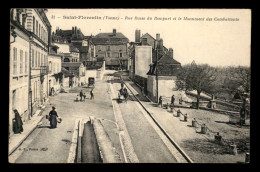 89 - ST-FLORENTIN - RUE BASSE DU REMPART ET LE MONUMENT DES COMBATTANTS - Saint Florentin