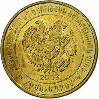 Arménie, 50 Dram, 2003, Brass Plated Steel, SUP, KM:94 - Armenië