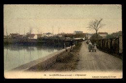 28 - LA LOUPE - L'ABREUVOIR - CARTE COLORISEE - La Loupe