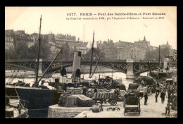 75 - PARIS 6EME - PONT DES SAINTS-PERES ET PORT NICOLAS - CARGO MAINE - Paris (06)