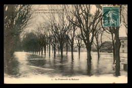 10 - BAR-SUR-AUBE - INONDATIONS DE 1910 - PROMENADE DE MATHAUX - Bar-sur-Aube