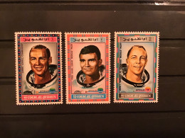 Umm Al Qiwain 1970 Apollo 13 Astronauts Mint Sc 40-2 Mi 439-41 - Umm Al-Qaiwain