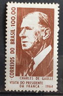 C 518 Brazil Stamp President Of France Charles De Gaulle Personality 1964 - Altri & Non Classificati