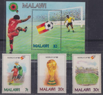 F-EX44514 MALAWI MNH 1982 WORLD CHAMPIONSHIP SOCCER FOOTBALL SET.  - 1982 – Spain