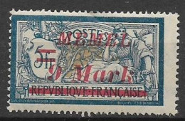 MEMEL  OCCUPAZIONE TEDESCA  1922 FRANCOBOLLI DI FRANCIA  SOPRASTAMPATI  UNIF.64  MLH VF - Sonstige & Ohne Zuordnung