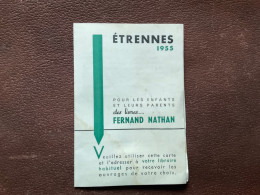 537 DOCUMENT Commercial FERNAND NATHAN  Étrennes 1955 - Agriculture