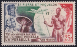 F-EX49894 ST PIERRE ET MIQUELON 1949 NO GUM INDIGENOUS & COLONIAL TYPES.  - UPU (Union Postale Universelle)