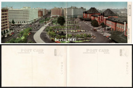 Japan Tokyo Station Chiyoda Double Postcard (B) - Bahnhöfe Ohne Züge