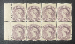 1860 Nova Scotia Block Of 8, Two Cents, MNH, VF - Sammlungen (ohne Album)