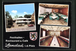 AK Landau I.d. Pfalz, Festhallen Restaurant Und Cafe, In Der Gaststube  - Landau