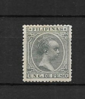 LOTE 2174 D /// (C030) FILIPINAS 1896  EDIFIL Nº:121 *MH  VERDE              ¡¡¡ OFERTA - LIQUIDATION - JE LIQUIDE !!! - Filippijnen