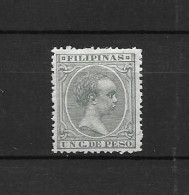 LOTE 2174 D /// (C030) FILIPINAS 1896  EDIFIL Nº:121 *MH  VERDE              ¡¡¡ OFERTA - LIQUIDATION - JE LIQUIDE !!! - Filipinas